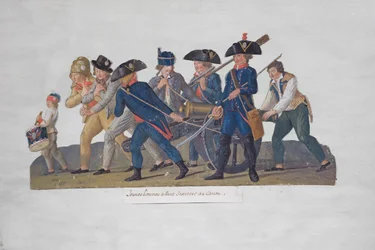 Jóvenes saliendo a Practicar con el Cañón, c.1789